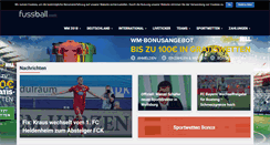 Desktop Screenshot of fussball.com